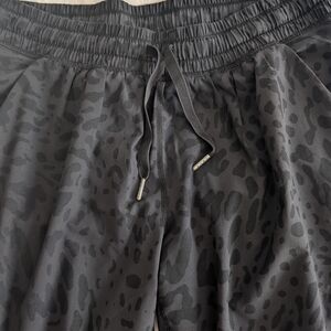 lululemon athletica Black Charcoal Leopard Print Joggers
